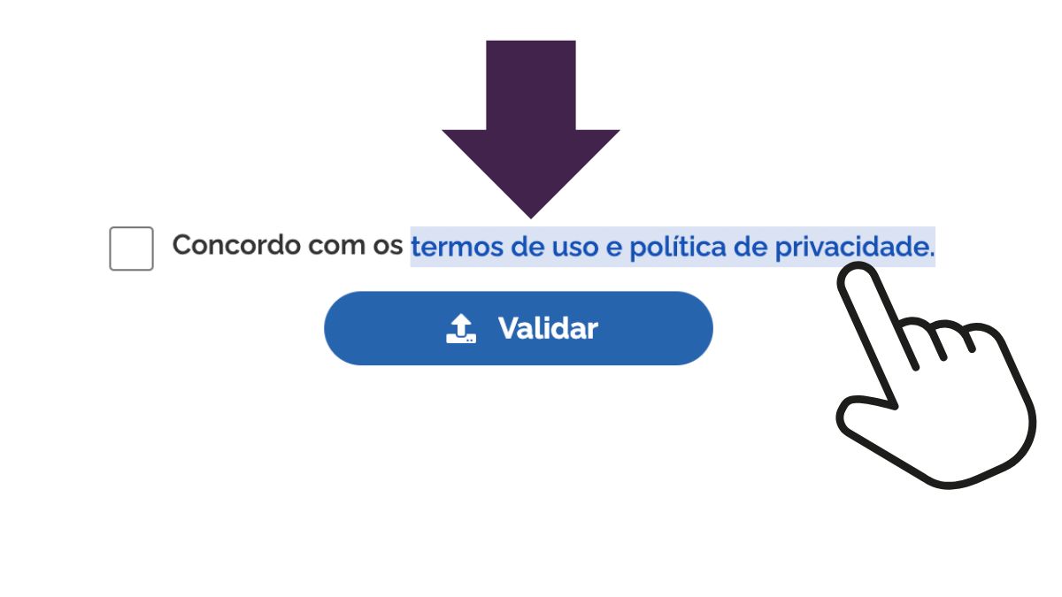 Passo 2 Tutorial Validação de Assinatura Eletrônica